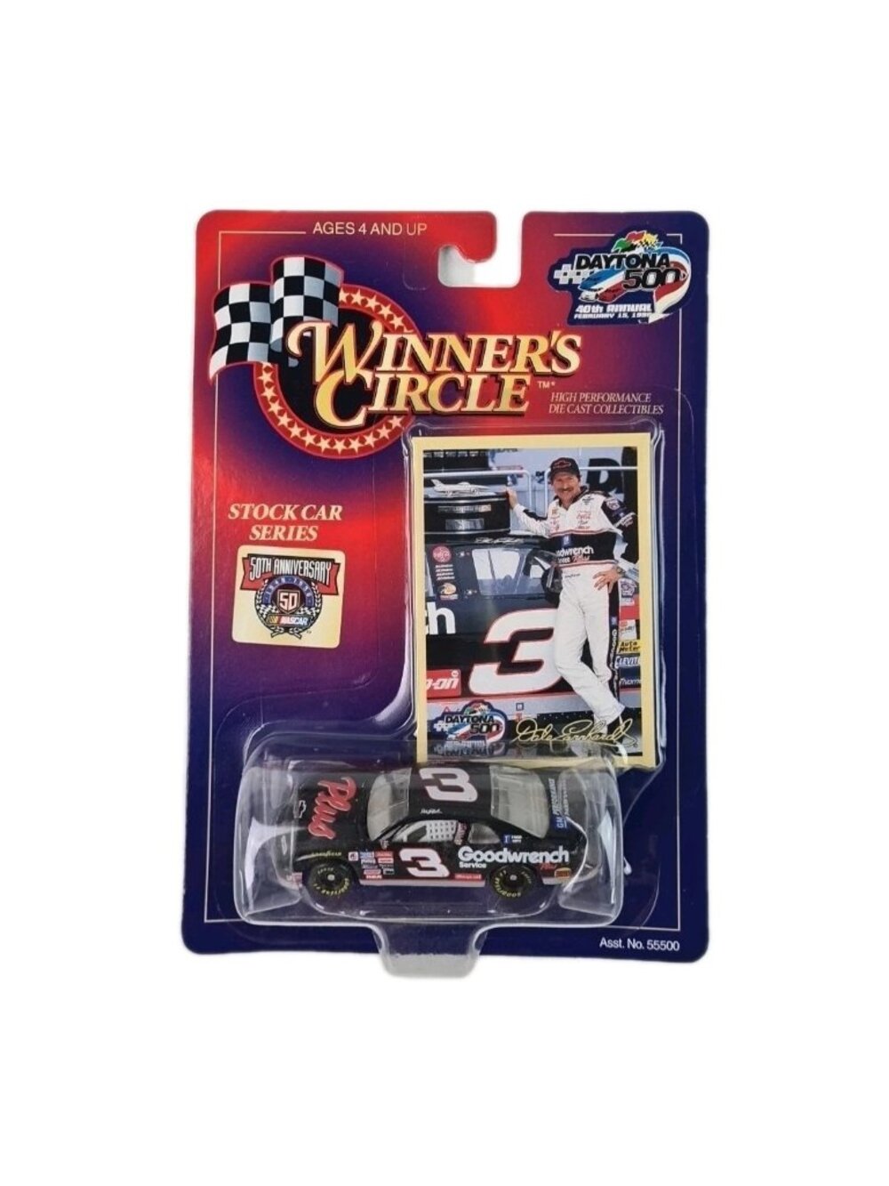 Dale Earnhardt 1:64 Daytona 500 Goodwrench Diecast Winners Circle 56132 Vntg